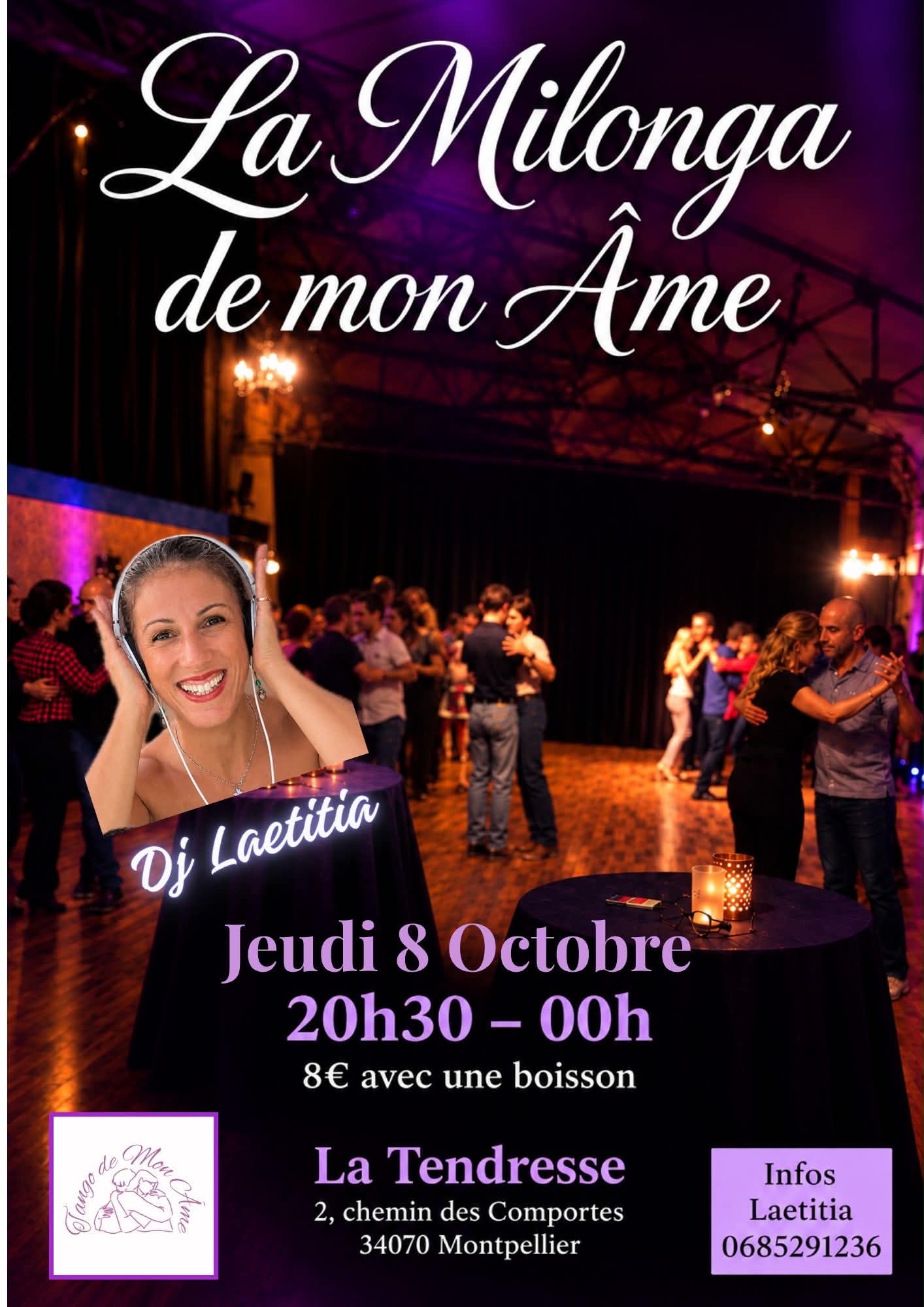 Milonga Tango de mon âme, Montpellier