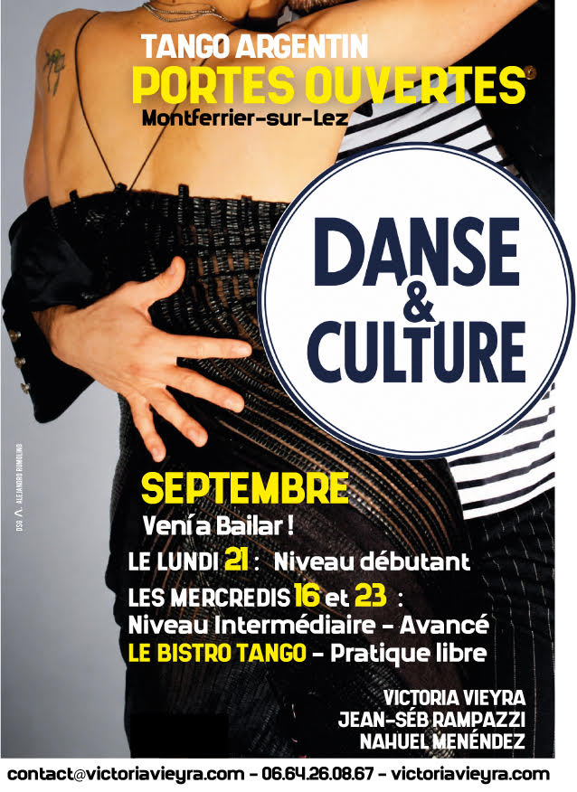 LE BISTRO-TANGO Portes Ouvertes les mercredis 16 et 23 Septembre à Montferrier-sur-lez